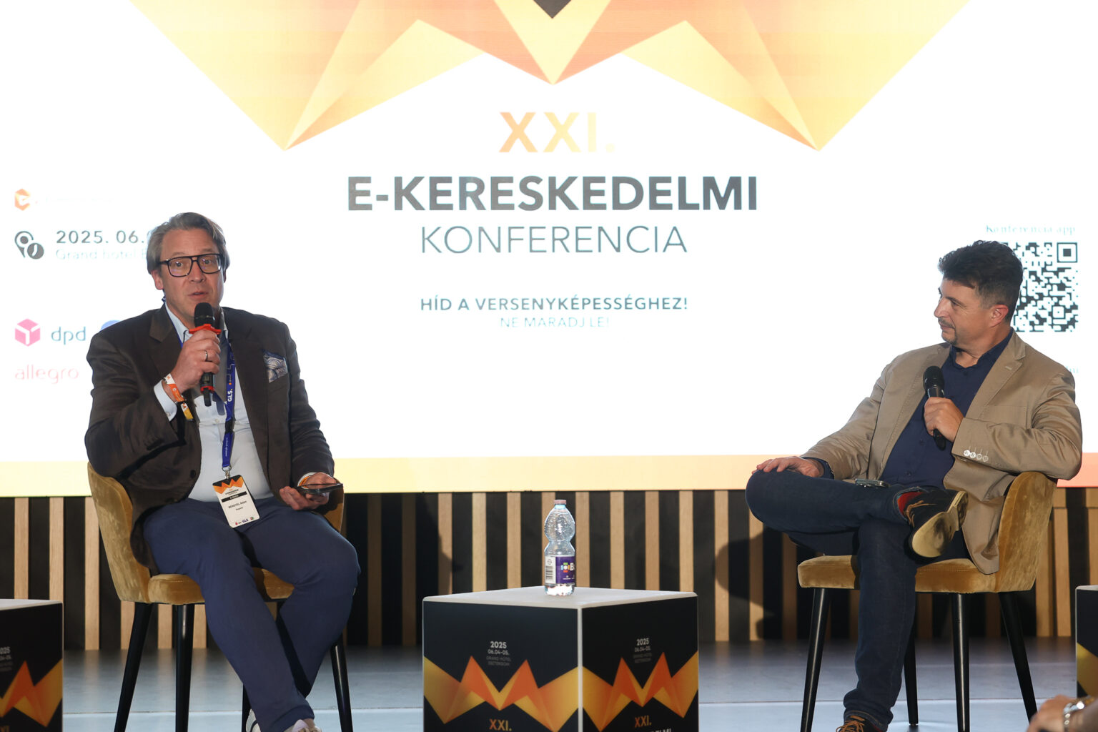 Színpadi beszélgetés a 2025-ös esztergomi E-kereskedelmi Konferencián